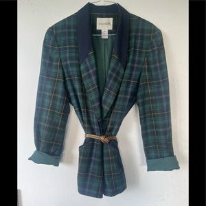 Vintage plaid Blazer